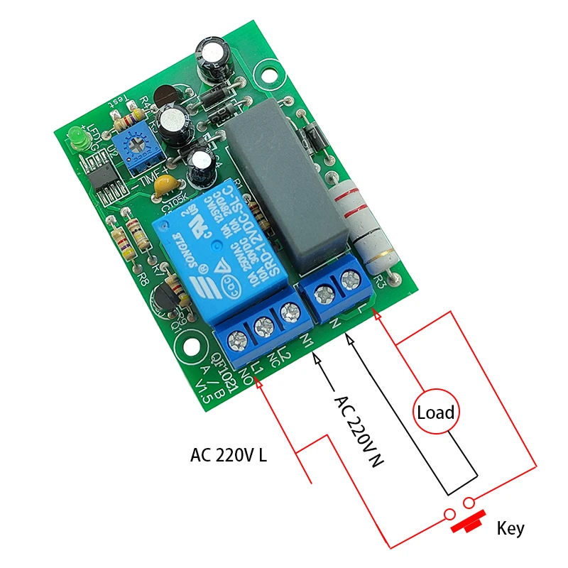 AC 220V 230V Input/Output Timer Delay Switch Module 100S/100M Timing Turn On/Off Time Relay Module Board for Module Reservation