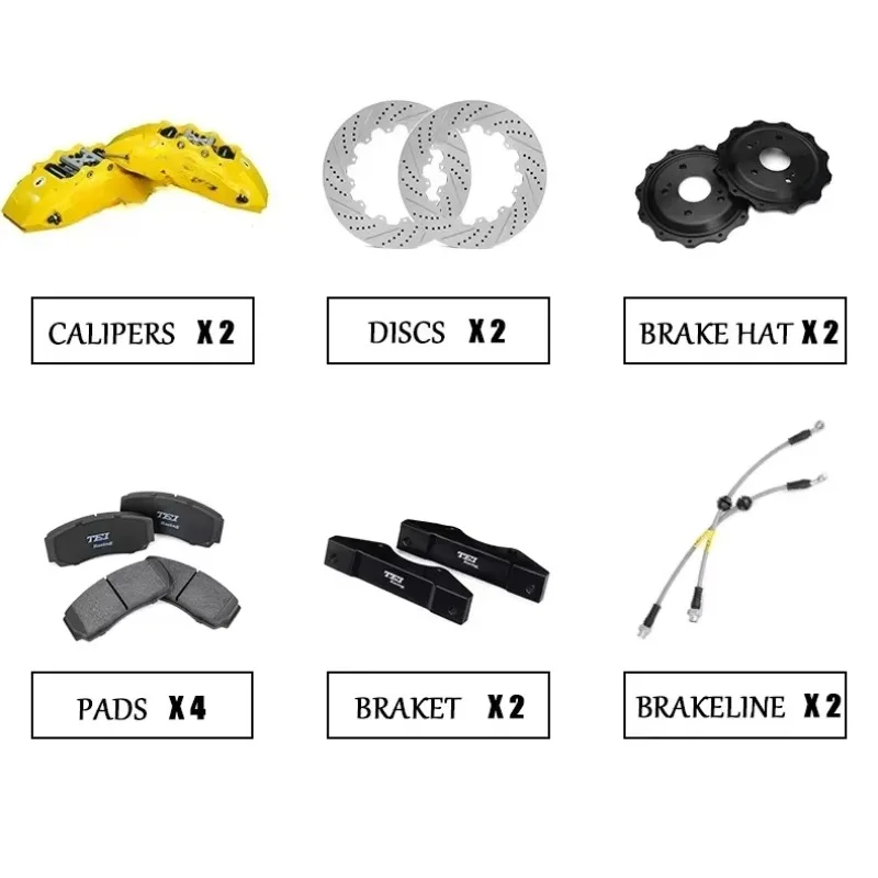 

Front Big Brake Kit P60NS 6 Piston Caliper With 378*32 mm Rotor BBK Auto Brake System for Neta S 19 Inch Car Rim