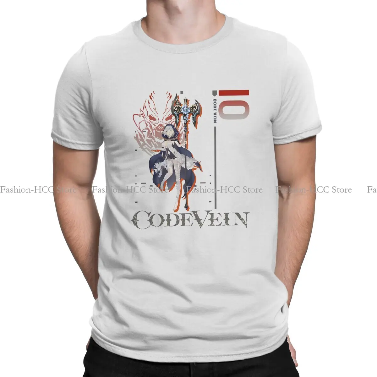 

Мужская футболка из полиэстера с надписью «Code Vein»