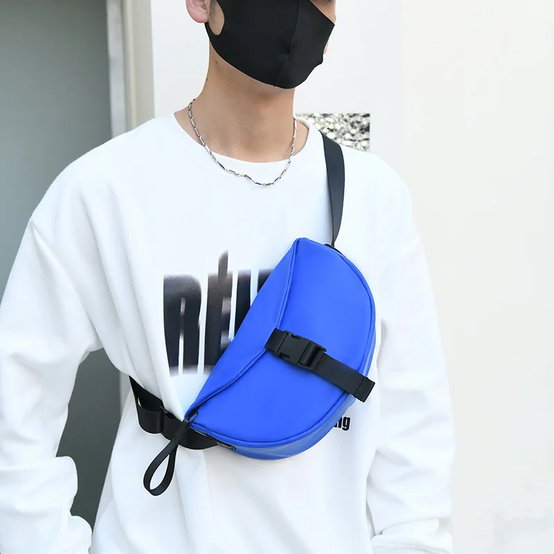 Fashion Brand High-capacity Messenger Bag New Men's and Women's Lightweight Shoulder Bag Simple and Versatile College Chest Bag