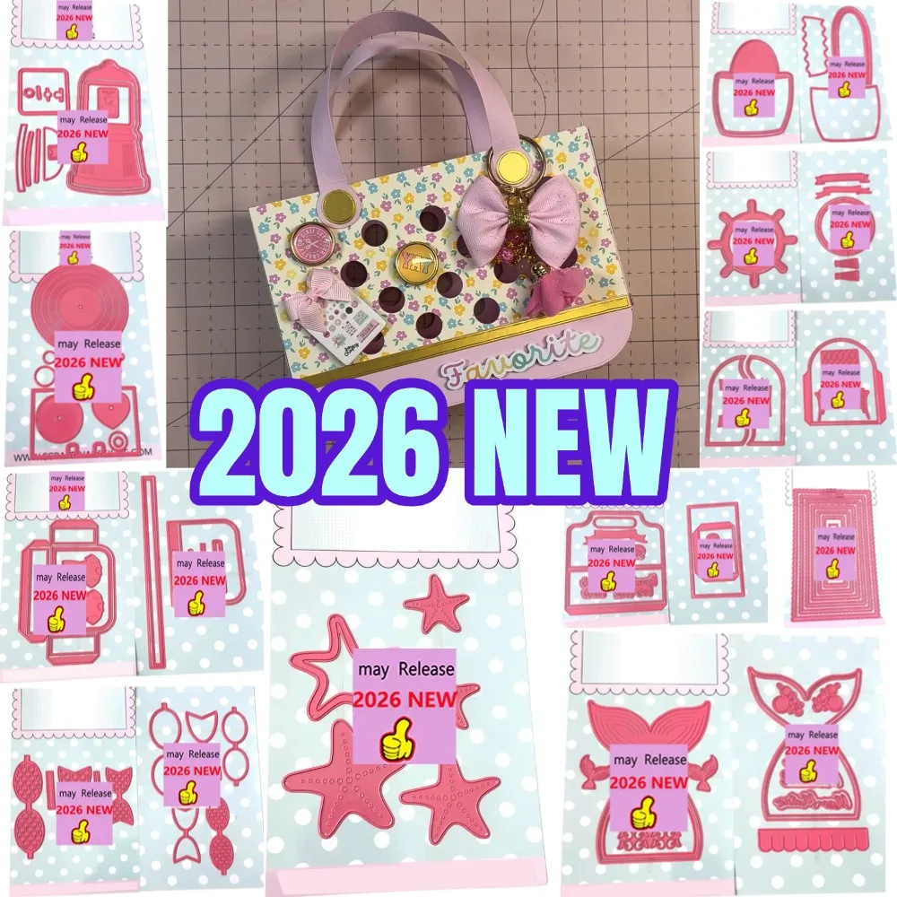 Metall-Stanzformen Scrapbook Tagebuch Dekoration Schablone Prägevorlage DIY Grußkarte Handgemachte Tasche 2026 Neu