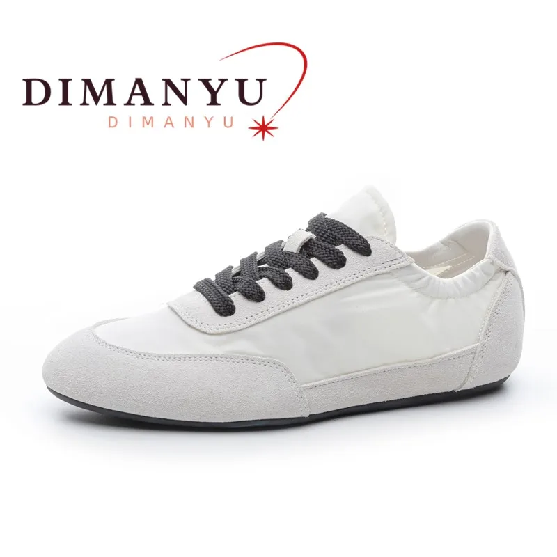 

Women's Moral Training Shoes Genuine Leather 2026 New Women's Sneakers Flat Non-slip Large-size Color-blocked Shoes For Women