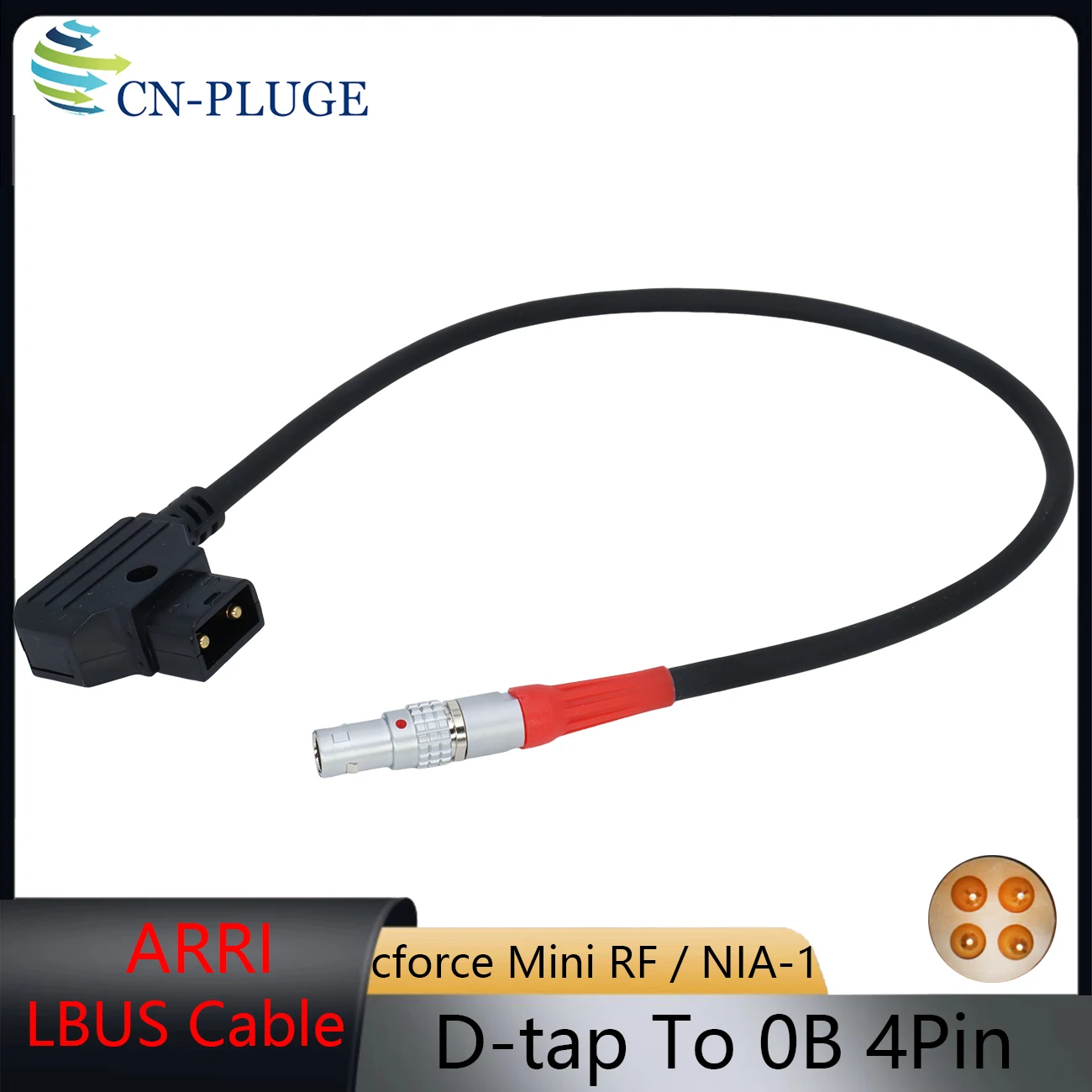 ARRI Focus Motor Power Cable DTAP to 0B 4-pin LBUS Cable For ARRI Cforce Mini RF/NIA-1 Power Cable