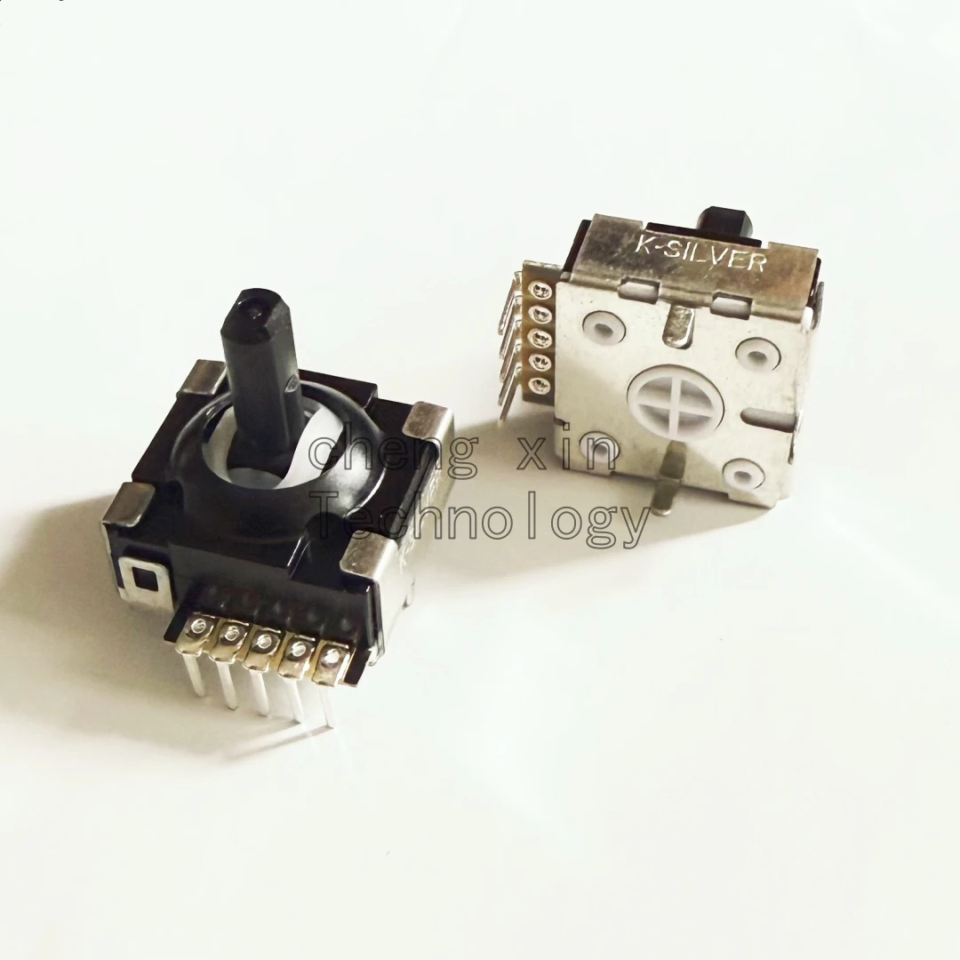 1-5PCS/LOT K-SILVER Hall Electromagnetic Rocker DIP JH16 plug directly into for switch pro Chicken G8 control lever anti-drift