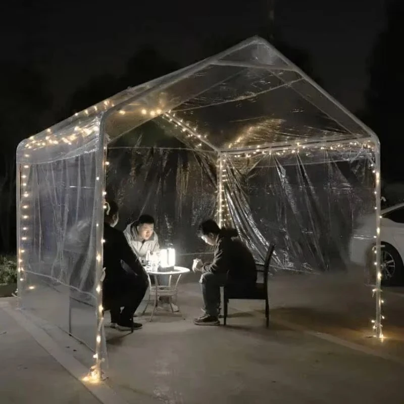 Starry Outdoor Modern Folding Transparent Gazebos Sun Camping Canopy Protection Home Pergola Courtyard Rainproof Sky Awning Tent