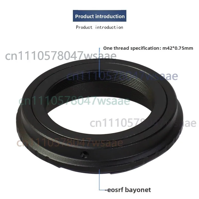 T2-RF Adapter Ring M42x0.75 Female T2 Thread to for Canon RF Mount For Telescope Telephoto Lens Astrophotography