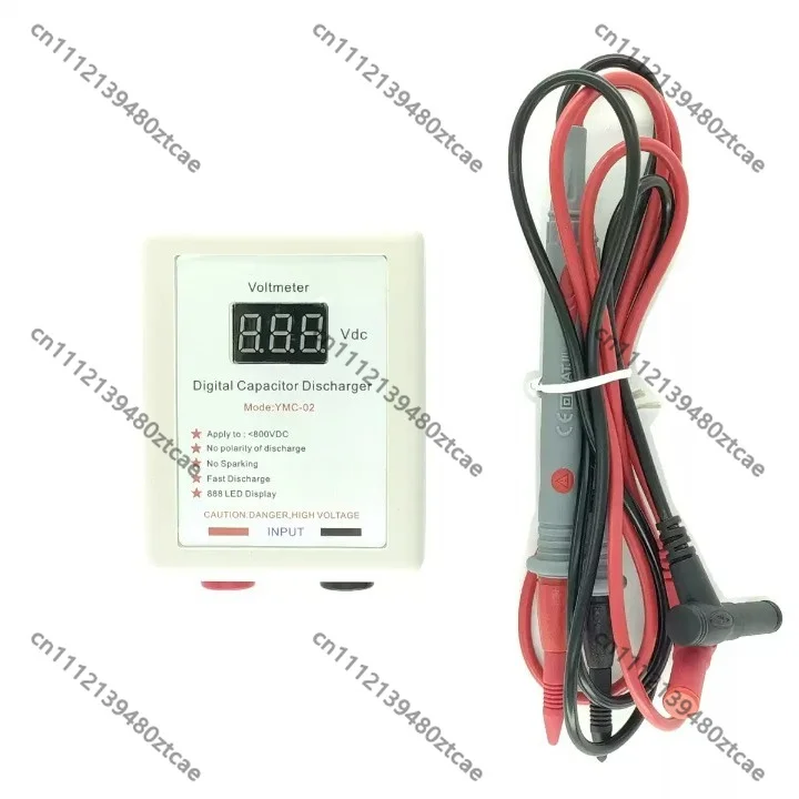 No Spark Capacitor Discharge Pen Digital Voltmeter Display Safe Discharging Tool For High Voltage Capacitor Power Supply Repair