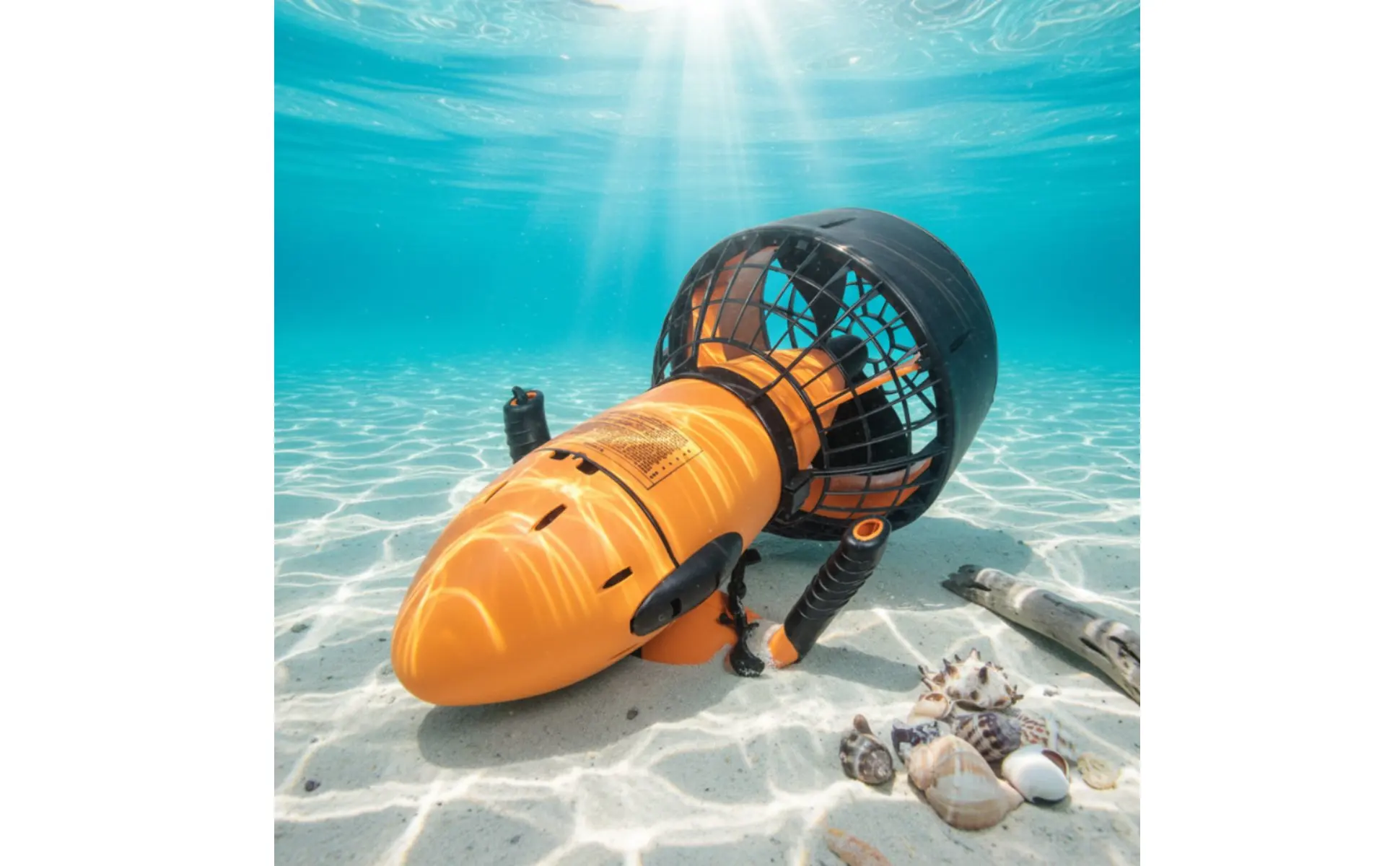Electric Underwater Scooter 450W Engine Diving Scooter Underwater Propulsion Device Rechargeable Battery Aquatic Gear for Divers