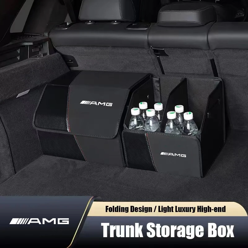 

For Mercedes Benz Car Trunk Storage Box Large Capacity Stuff Stowing Organizer AMG W211 W203 W204 E300L A200L S400L GLA/S/E/C