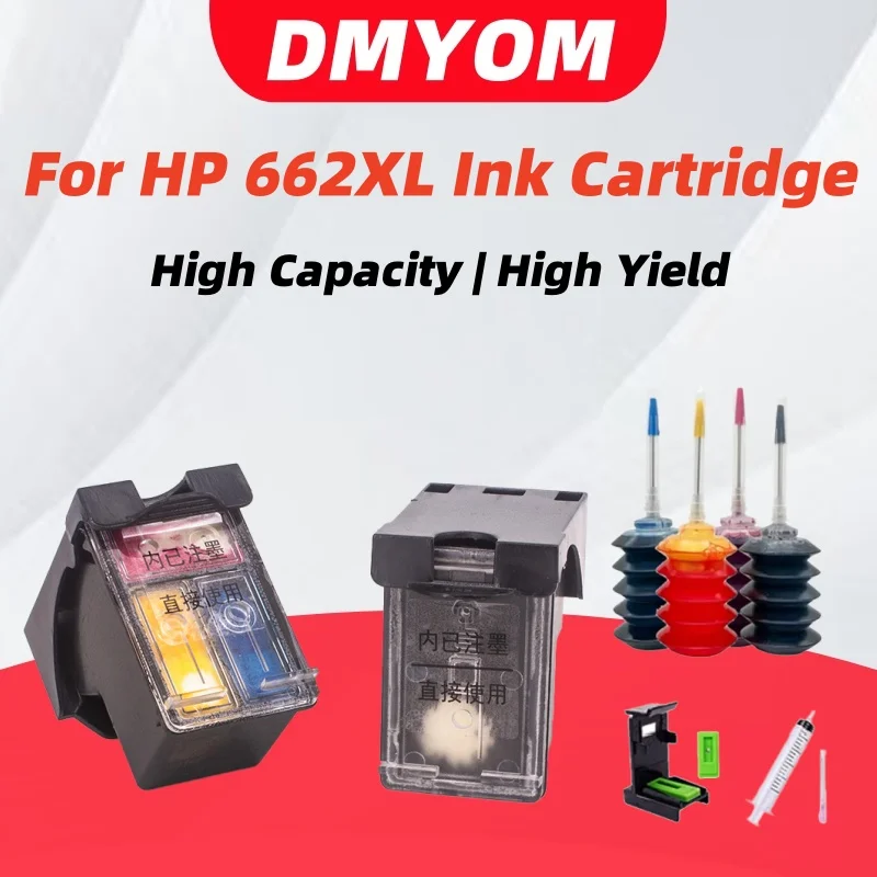 

Замена чернильного картриджа DMYON 662XL для принтера Deskjet 1015 1515 2515 2545 2645 3545 4510 4515 4518