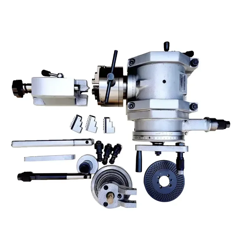 Universal Indexing Head F11-200A with K11250A 3-Jaw Chuck for Engraving Drilling Milling Machine Indexing Work