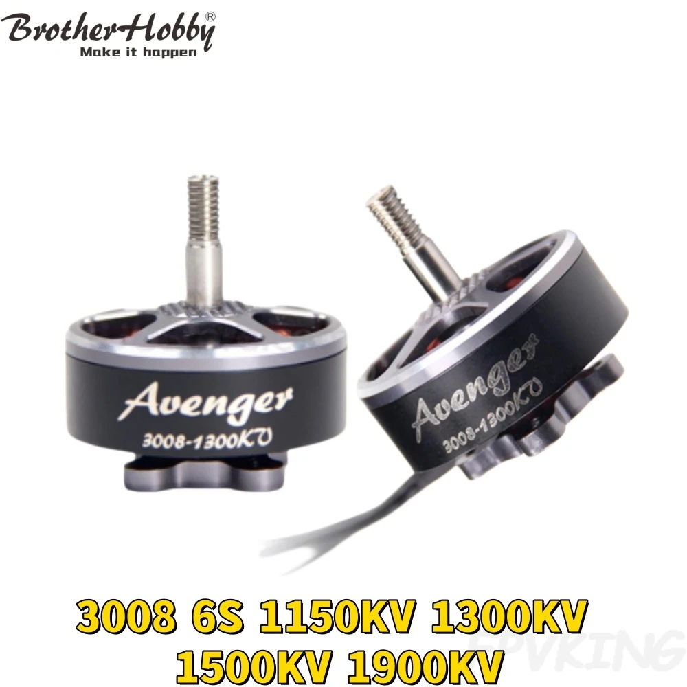 Brotherhobby Avenger 3008 6S Brushless Motor 1150KV 1300KV 1500KV 1900KV FPV Racing Drone Motor 1/2/4PCS