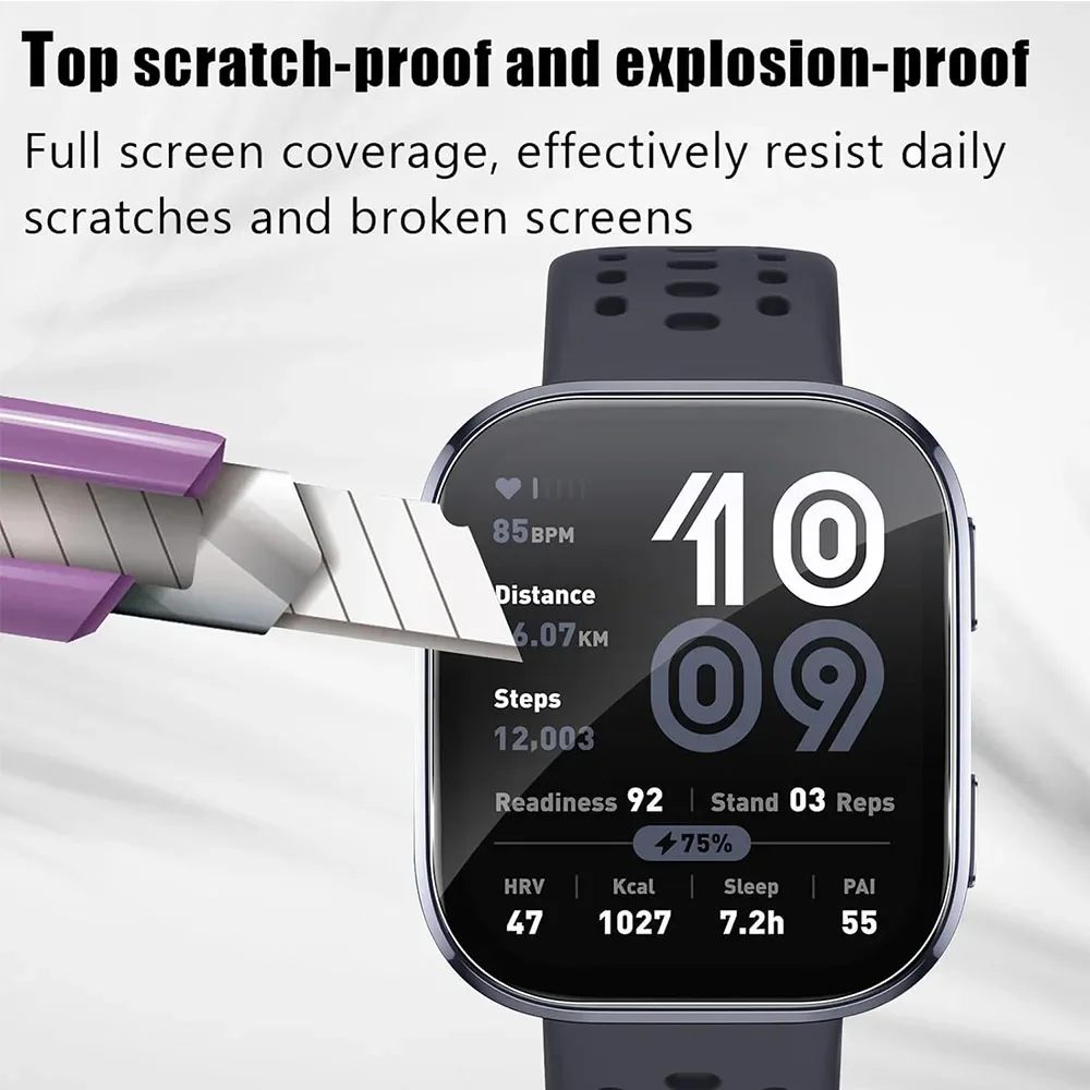1-3PCS Clear Soft Film Screen Protector For Huami Amazfit Bip 5 Bip 6 SmartWatch Protective Films Cover TPU Coverage Accessories