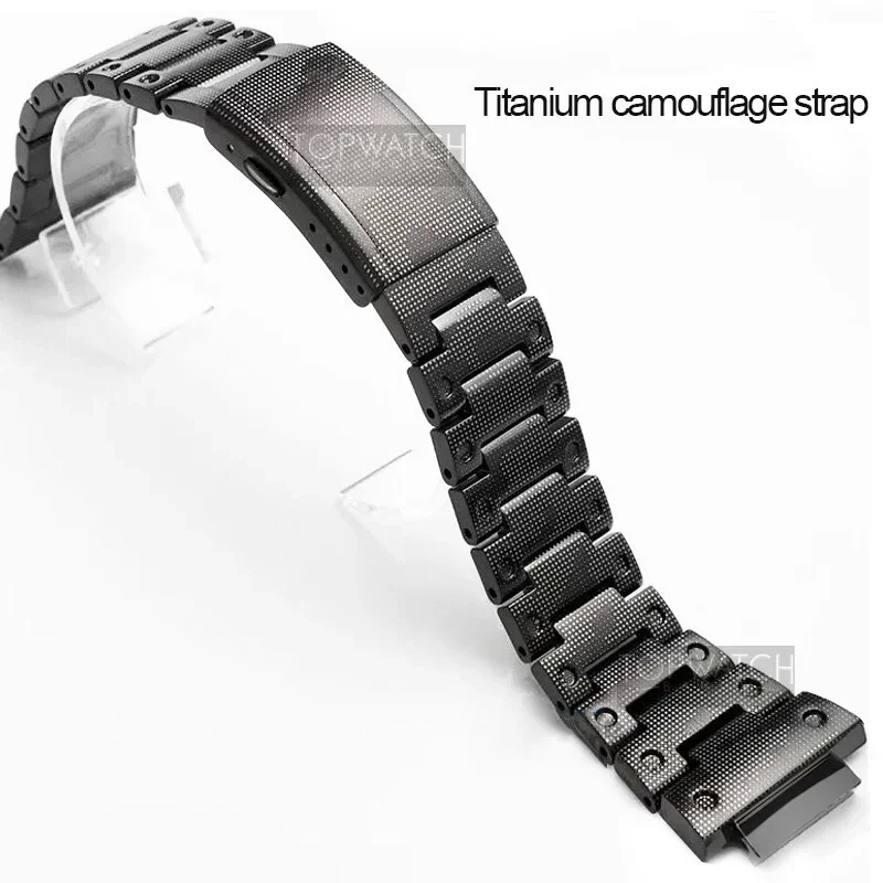 Titanium Alloy Camouflage Watch Strap For DW5600 GW5000 Band Bezel GW-M5610 Bracelet Watch Cover With Tools Supper Light 5 Color