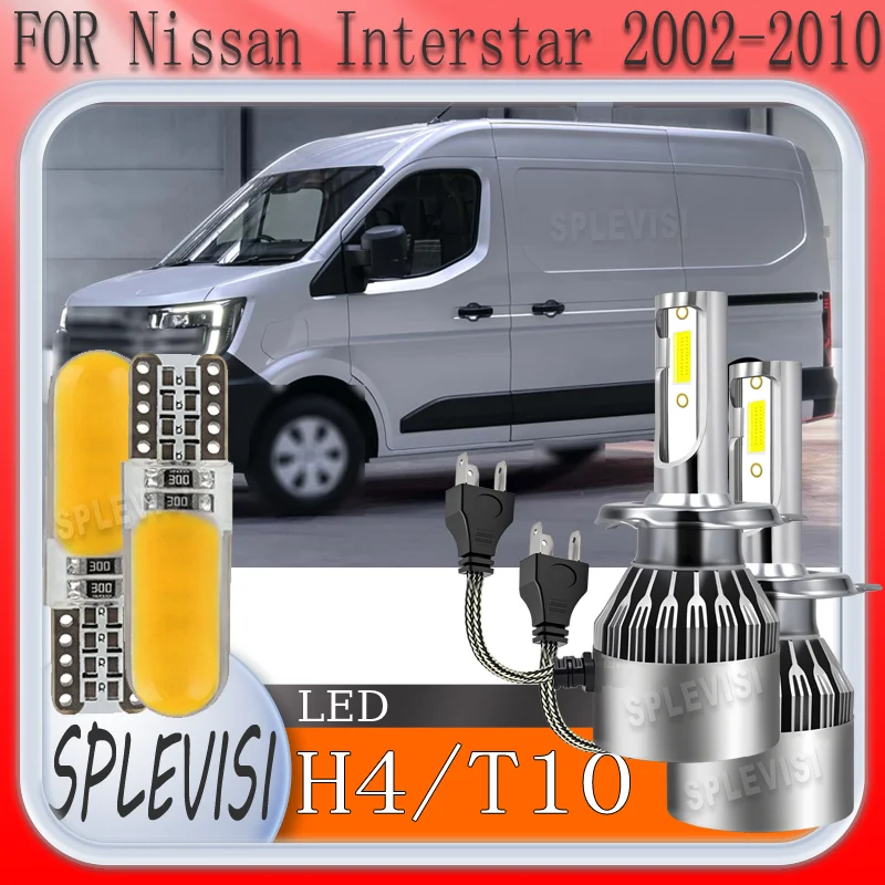 

Powerful Beam High-Quality Enhanced Safety H4 LED headlight For Nissan Interstar 2002 2003 2004 2005 2006 2007 2008 2009 2010