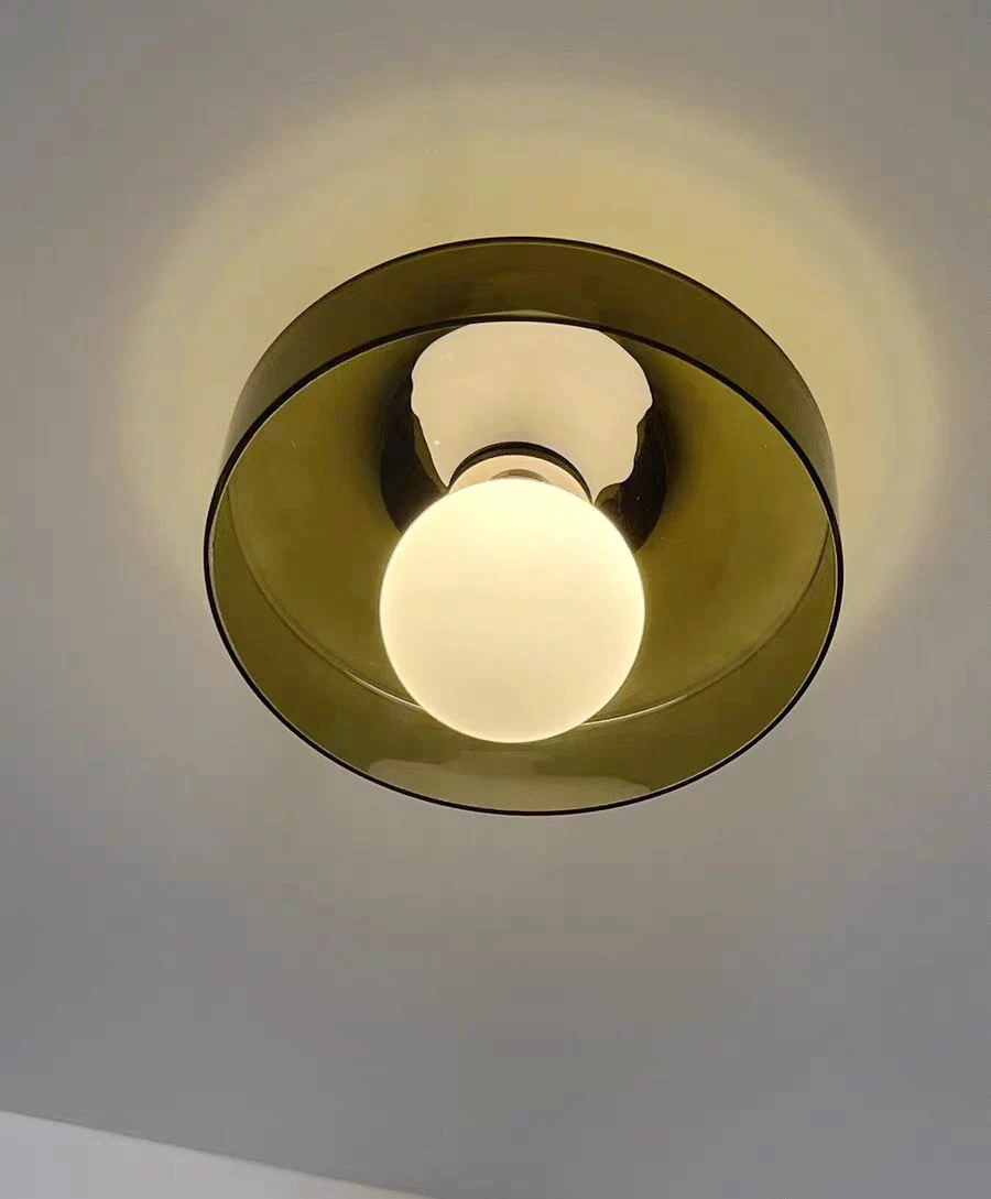 Modern Vintage Glass Ceiling Light Hallway Balcony Kitchen Light Bedroom Ceiling Light Multi-Colored Glass