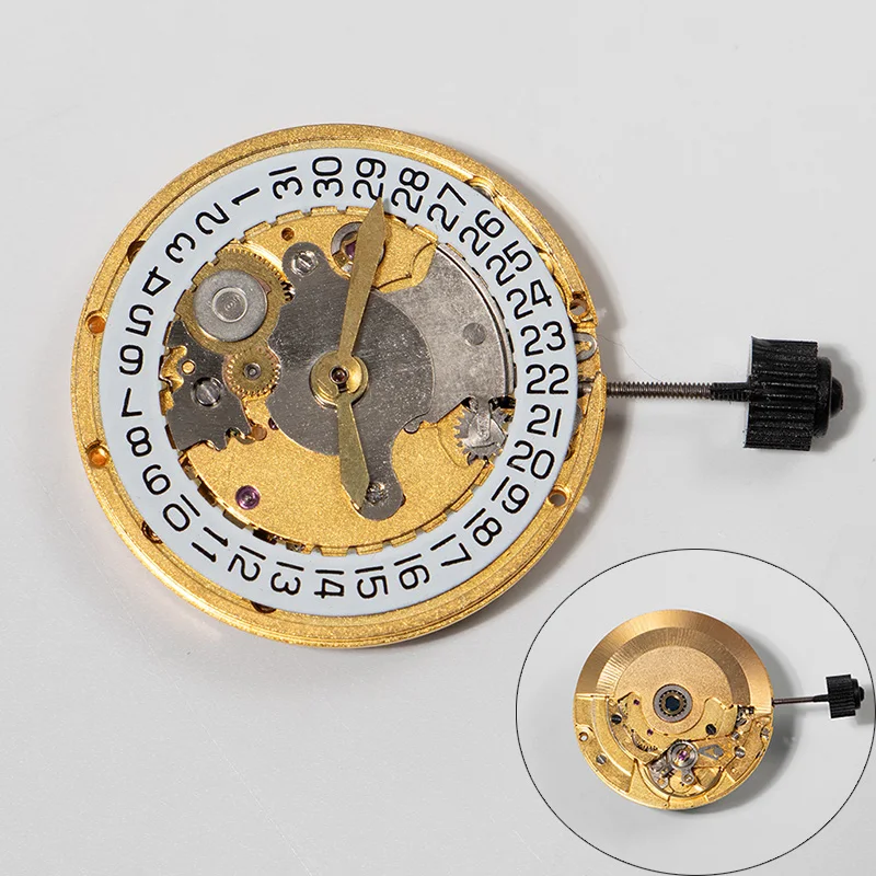 

China Made ETA 2824 Watch Movement Mechanical Movement at 3 o'clock Automatic For 2824 Movement Watch Repair Parts Gold color
