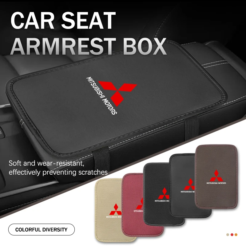 Car Armrest Center Box Mats Memory Foam Auto Arm Rest Pad For Mitsubishi Outlander Lancer Cross Colt Xpander Mirage Attrage