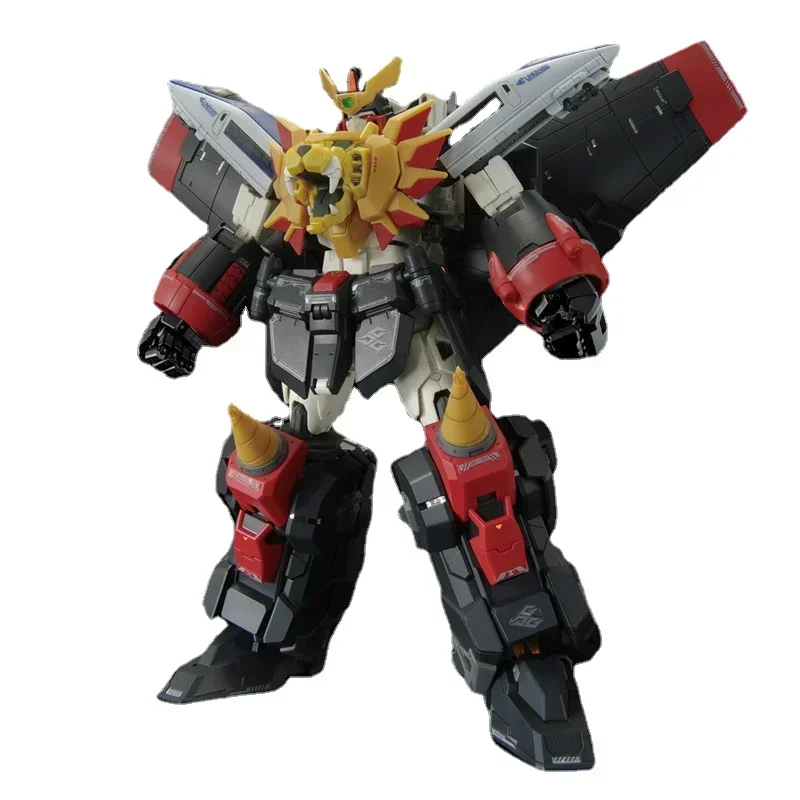 Bandai Original Genuine Gundam Model Kit Anime RG 1/144 BRAVE KING GAOGAIGAR Action Figure Assemble Collection Toys for Children