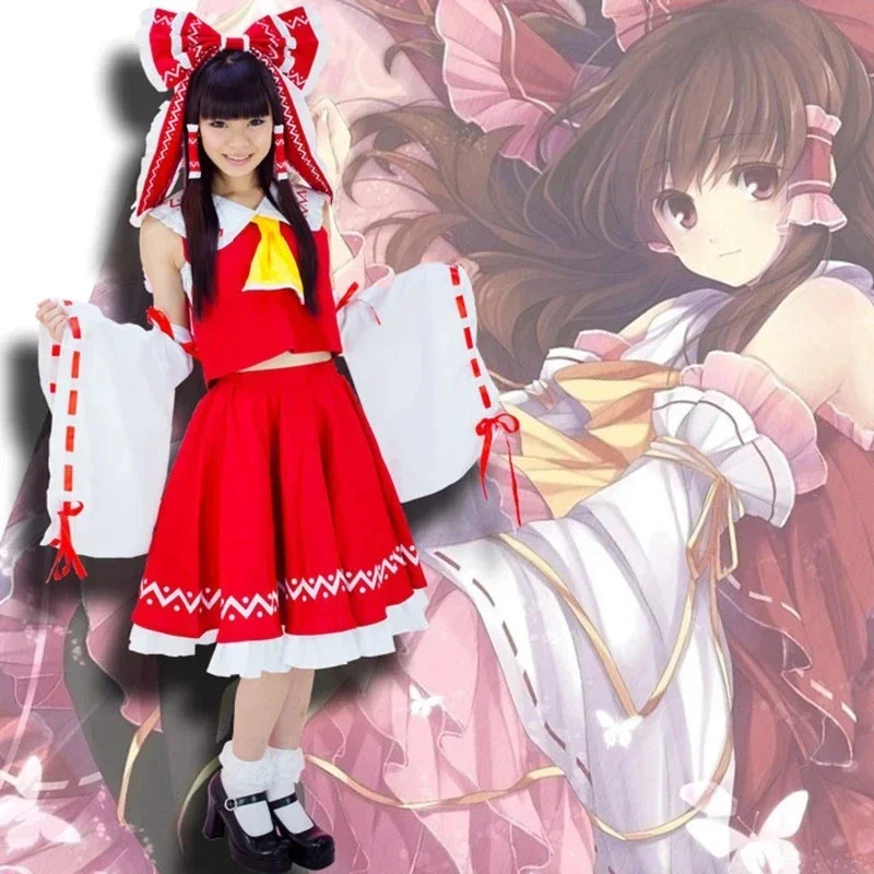 Anime Touhou Project Reimu Hakurei disfraz de Carnaval de Halloween MN3