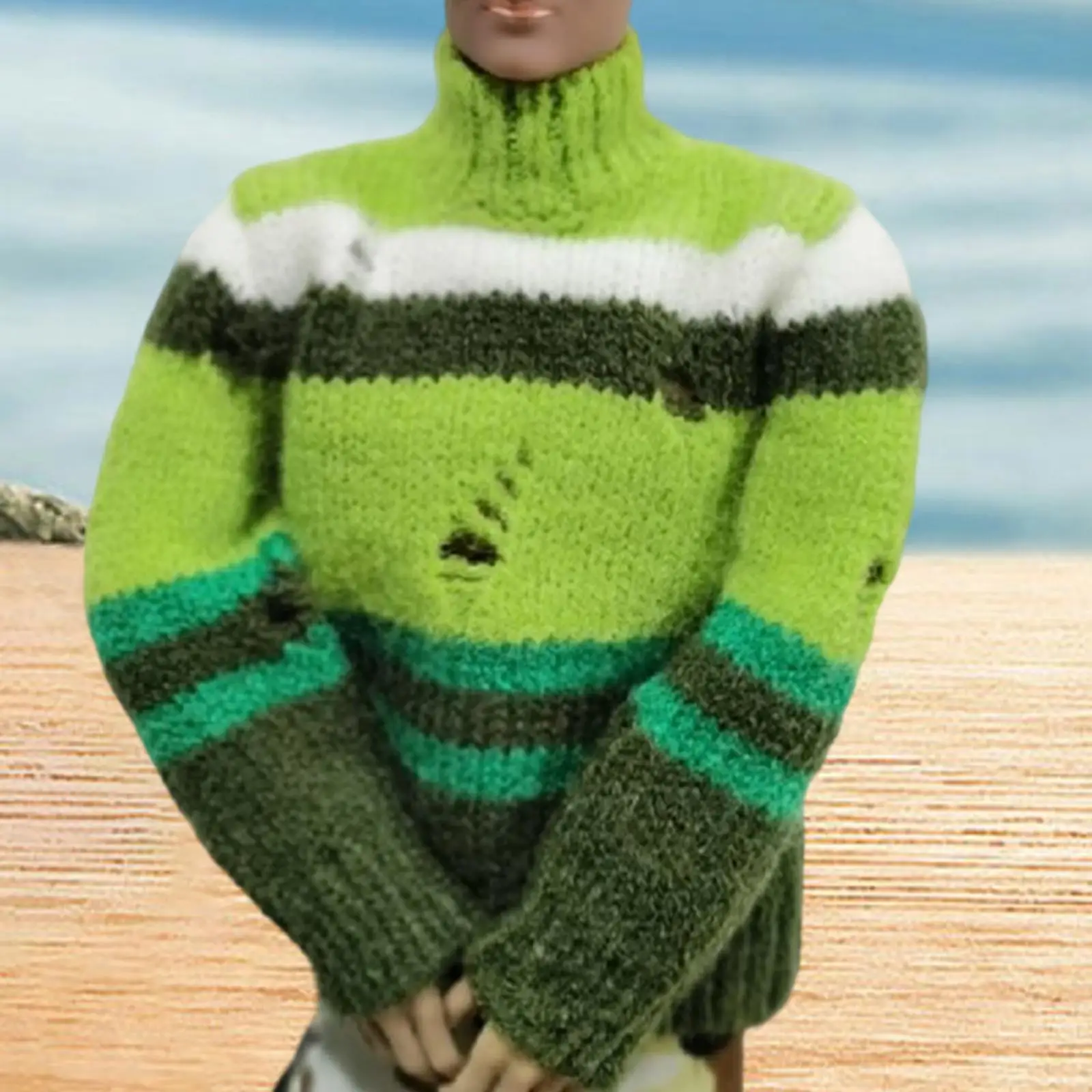 Fashionable Mini Figure Sweater Cloth Outfit for 1 6 Scale 12 Inch Male Action Figure Photo Prop