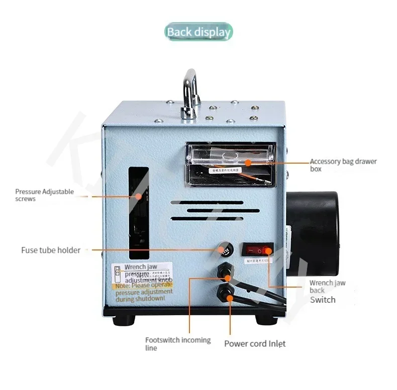 YQ-02A Electric Terminal Crimping Machine Crimping Pliers 220V 60W Cold Pressing Terminal Crimper Tools