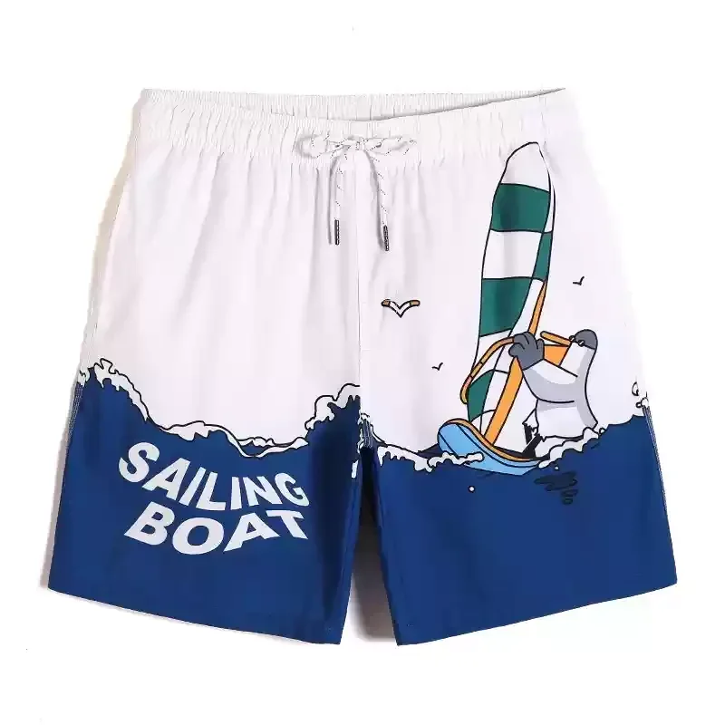 

Cool Summer beach pants, Surf print shorts, men's loose casual beach pants, dinosaurs, 3D suitable for both men and women