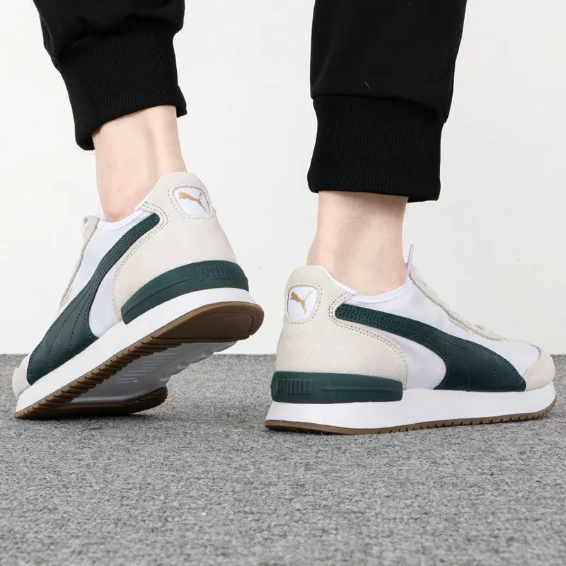 Puma Unisex Retro Casual Running Shoes 392901-01 Beige Black Suede Nylon T-Toe Lightweight Daily Street Fashion Sneakers