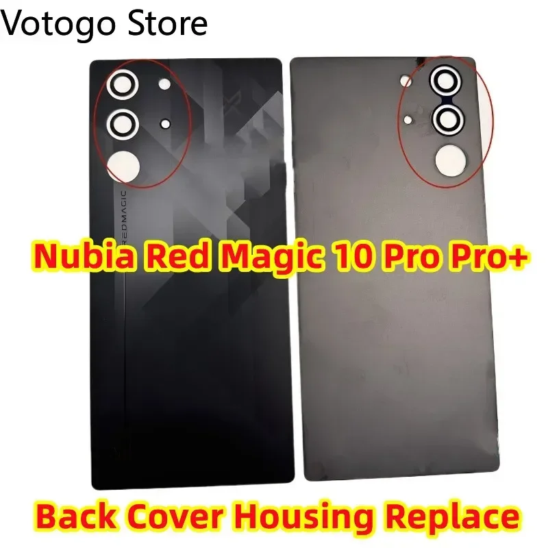 Repair Original For ZTE Nubia Red Magic 10 Pro 10Pro+ Plus 5G NX789J Rear Back Cover Glass Battery Door Case Housing Replacement