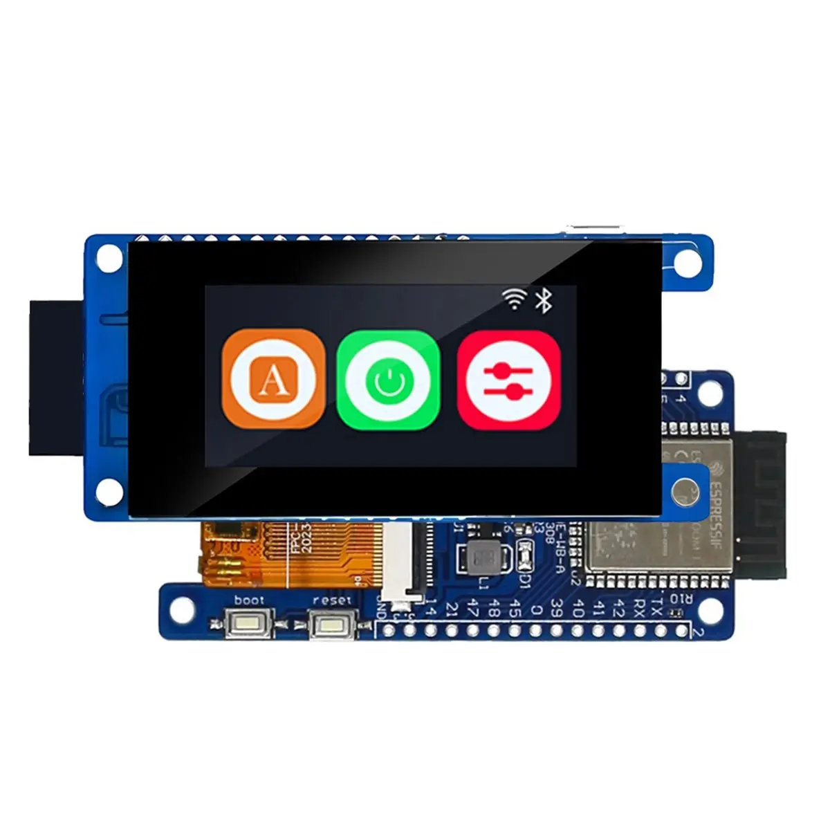 HDL ESP32-S3 1.9 Inch IPS Capacitive Touch Screen Dev Board GT911 170x320 16MB Flash WiFi Bluetooth LVGL IoT Serial Display
