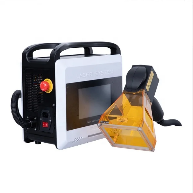 

20w/30w Handheld Portable Fiber La ser Automatic Date Coding Printer La ser Marking Machine