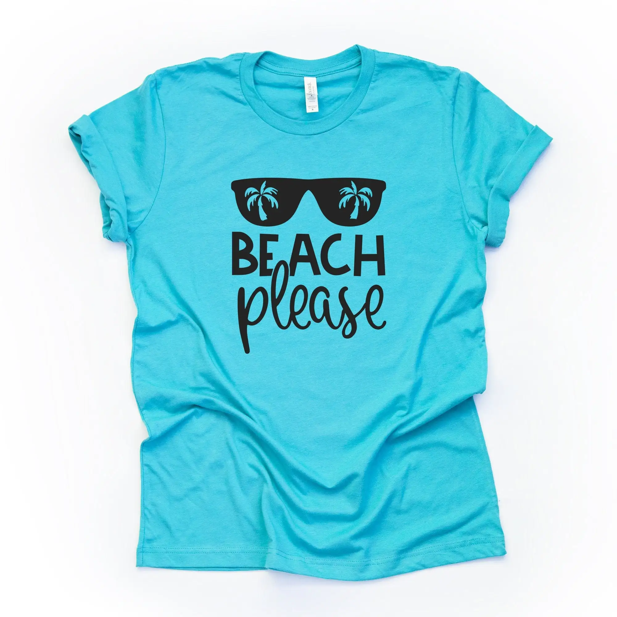 Beach Life Super Fun Please With Sunglasses Design On Premium Unisex Shirt 2 Color Choices Plus Sizes Available