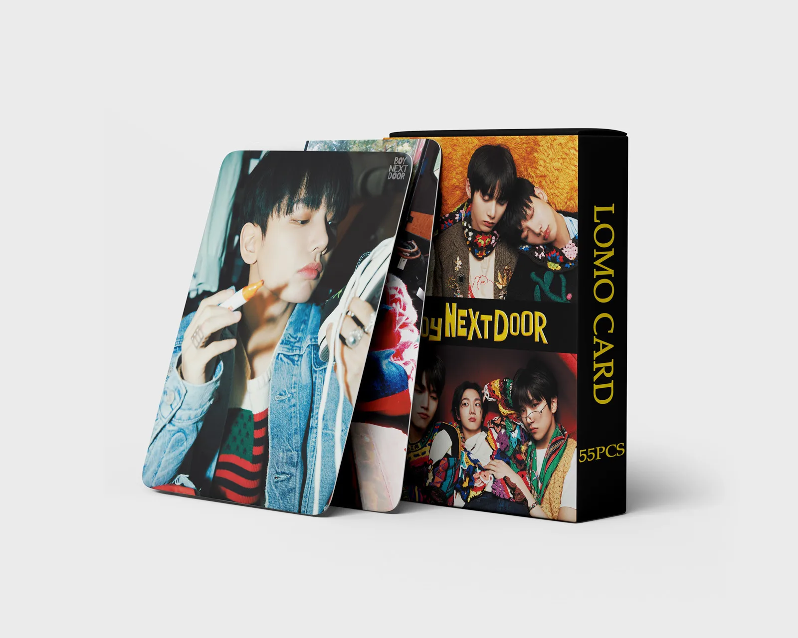 55pcs/set Kpop Idol Lomo Cards BOY NEXT DOOR Photocards WHO! Lomo Photo Card Postcard for Fans Collection