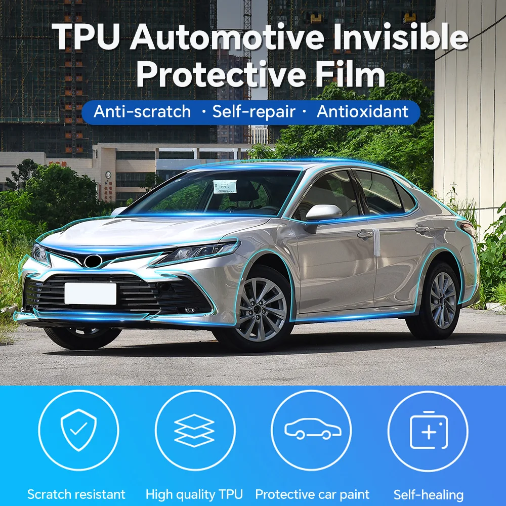 For Toyota Camry LE XLE 2021-2024 Paint Protection Film 8.5mil Precut Car Body Kit PPF Full Vehicle Anti-scratch Accessories
