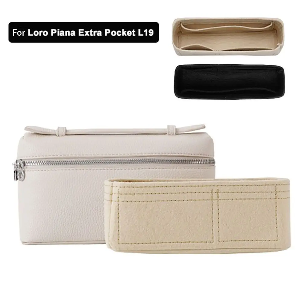 Felt Handbag Insert Bag Bag Support Storage Purse Liner Organization Portable Internal Bag for For Loro Piana Extra Pocket L19