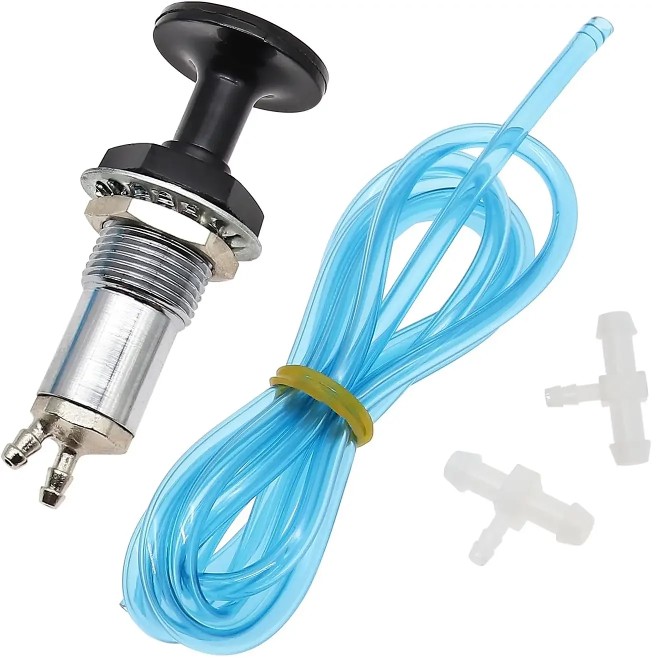 For Fuel Plunger Primer Pump Kit 11305/10161-AD for Snowmobile ATV for Polaris Honda Yamaha Kawasaki Skidoo With 3 feet Fuel Lin