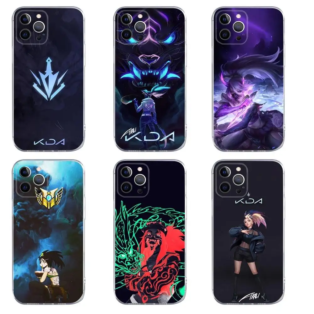 

A-Akali Game Phone Case For iPhone 16,15,14,13,12,11,Pro,Max,Xs,Xr,X,7,8,Plus,Mini Silicone Clear Cover