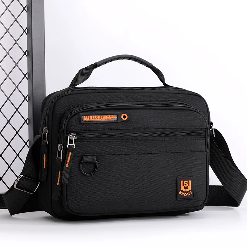 Multi-Pocket Oxford Messenger Bag for Men – Roomy Crossbody Shoulder Pack for Office Travel & Everyday Carry