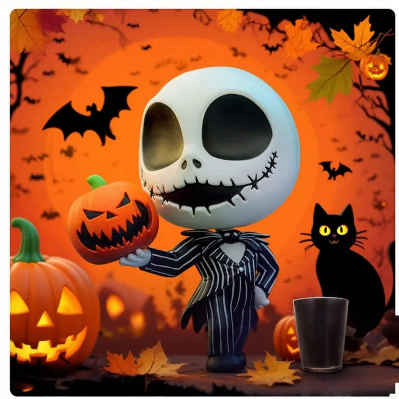 

Точечные товары, Рождество, ужасы, алли и Джек, украшения на Хэллоуин, мини-сокровенная кукла, настольные украшения, подарок-сюрприз на день рождения