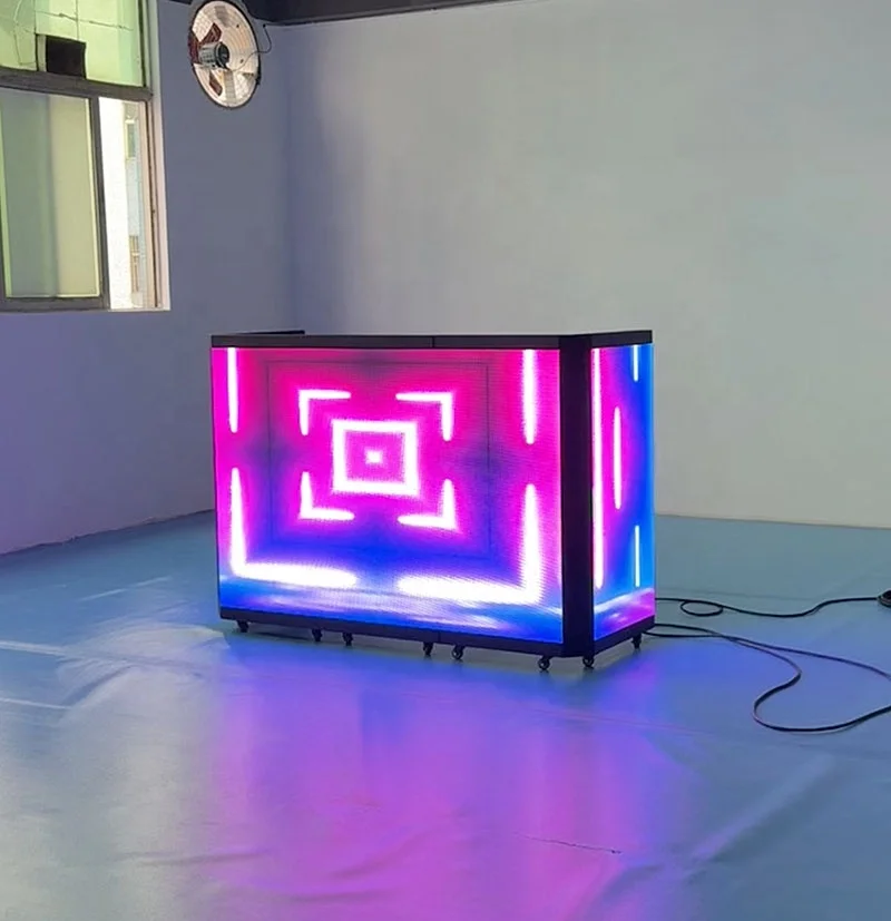 4500nits Foldable Dj Booth Portable Dj Table Booth Stand Folding Dj Booth Led Display for Disco, Party and Night Club view 2