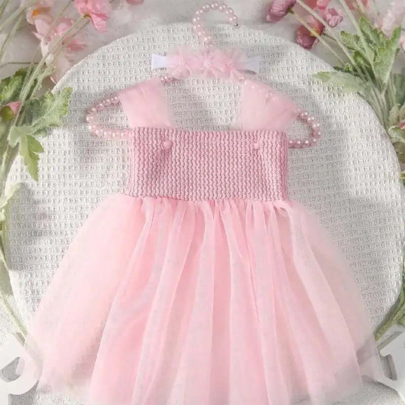 F19F Photo bebê Adeços tule TuleL Dress Reconborn Rouptle Roupable Baby Dress