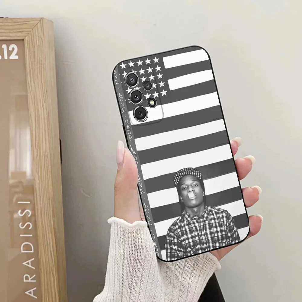 A-A$AP R-Rocky Rapper Phone Case for Samsung Galaxy A13,A21s,A22,A31,A32,A52,A53,A71,A80,A91, Soft Black Cover