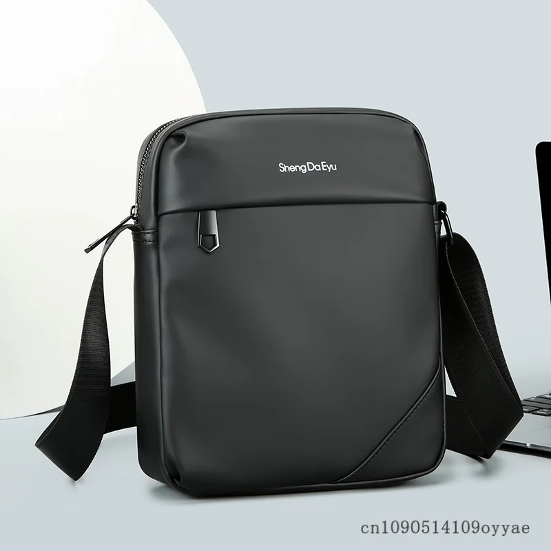 Men's Simple Casual Crossbody Bag Large Capacity Single Shoulder Bag High Quality Commuter Style Wear Resistant Phone Pouch