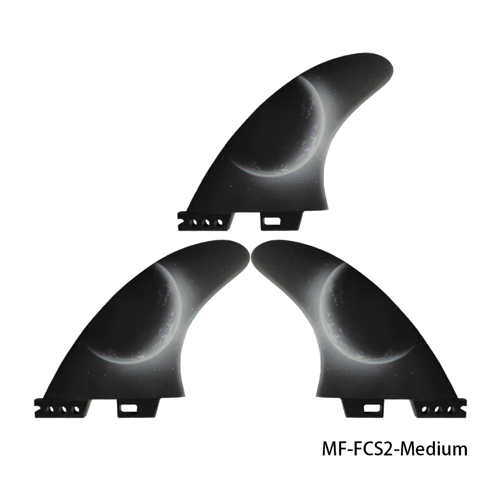 NEW Surfboard Fins Fcs2 surf fins Tri Pieces Black Starry sky color Keel Surfboard Fins Fiberglass derive surf vibre Fins