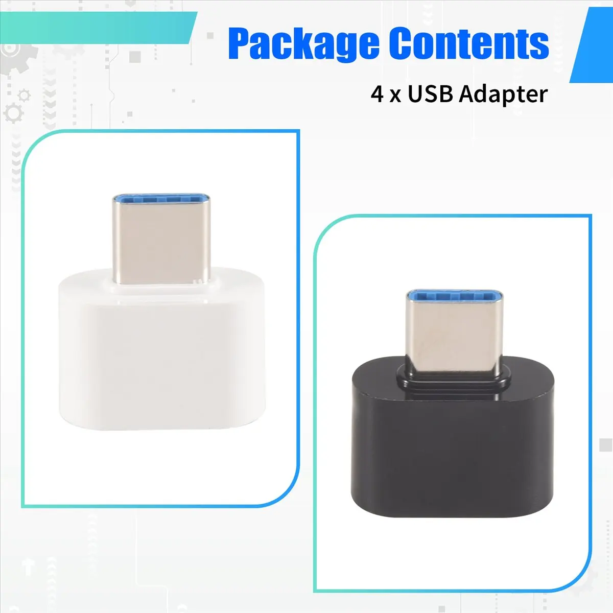 ABFS USB C to USB Adapter, USB C to USB 3.0 OTG Adapter, USB Female to USB-C Male Compatible for Pro, Galaxy