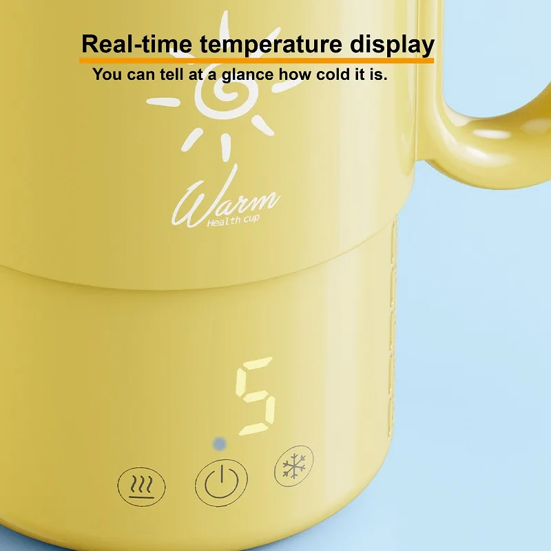 450ML Ice Machine Portable Keep Warm Rapid Cooling Cup Dormitory Iced Beverage Temperature Control Office Heated Dual-Use Cup