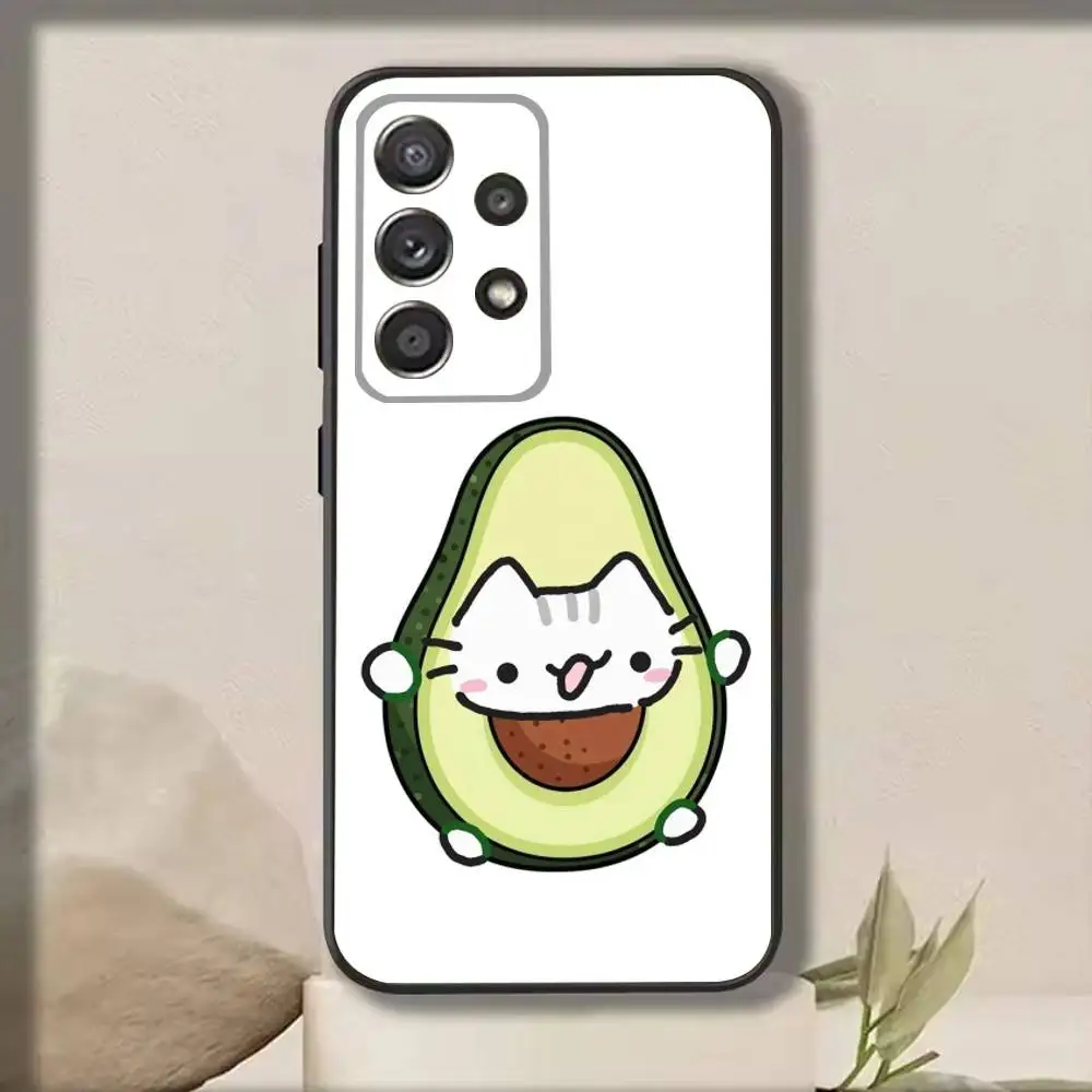Cute Basiilleaf CAT   Phone Case For Samsung S25,S24,S21,S22,S23,S30,Ultra,S20,Plus,Fe,Note,10,9,5G Black Cover