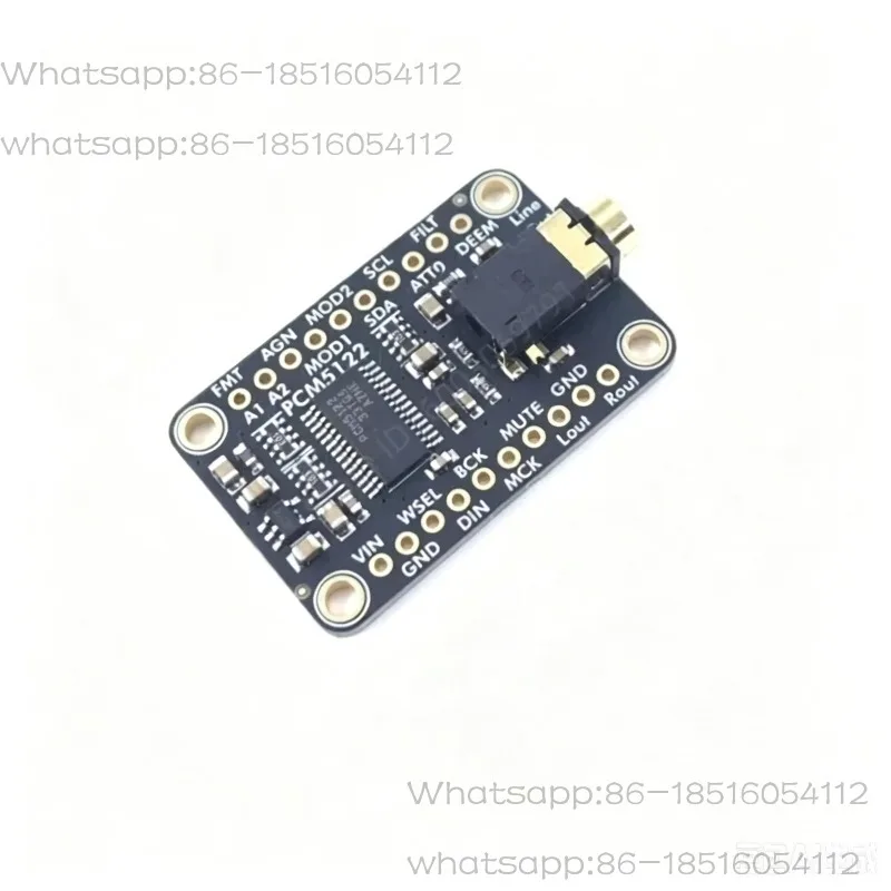 PCM5122 I2S DAC with Line Level Output - HW, I2C or SPI