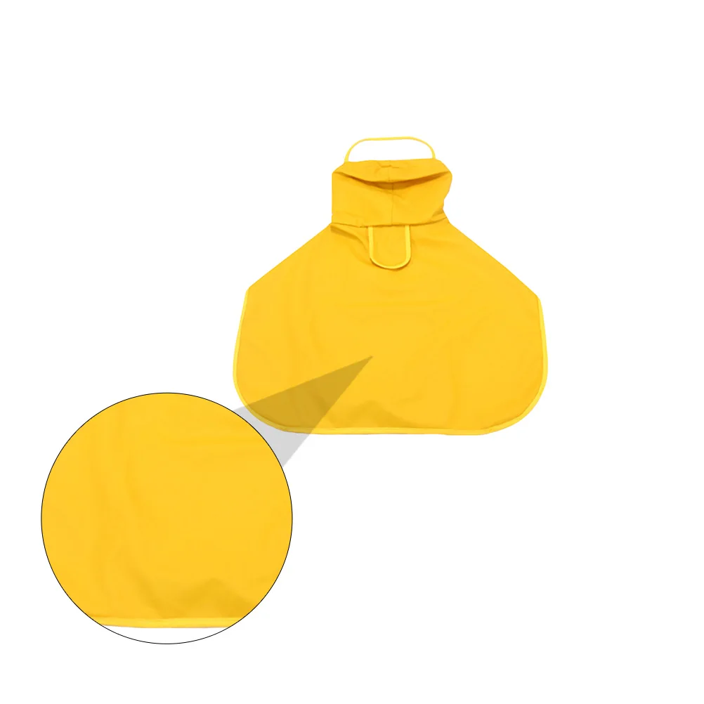 

1pc Waterproof Dog Raincoat Pu Pet Rainwear Hooded Jacket For Small Medium Large Dogs Outdoor Travel Rainy Day