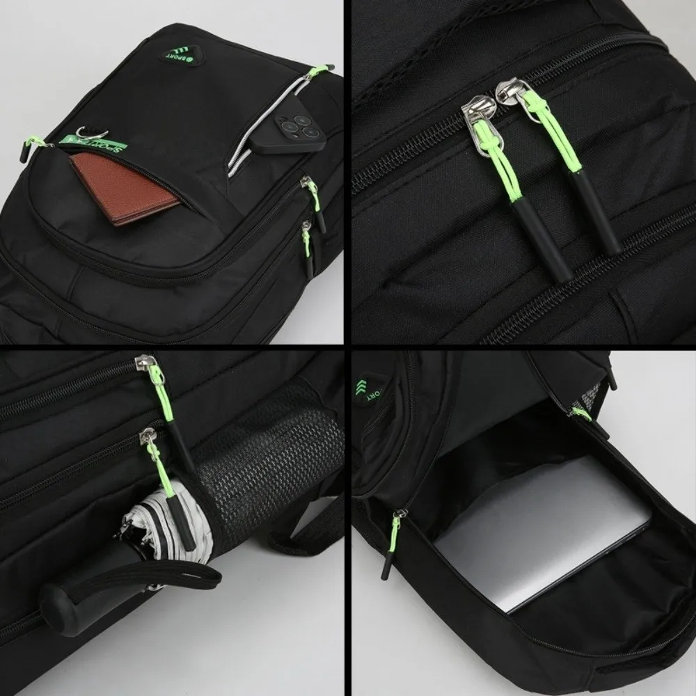 Unisex Student Backpack Multi-Layered Multi Pockets Travel Backpack Various Compartments Nylon Material Climbing Bag